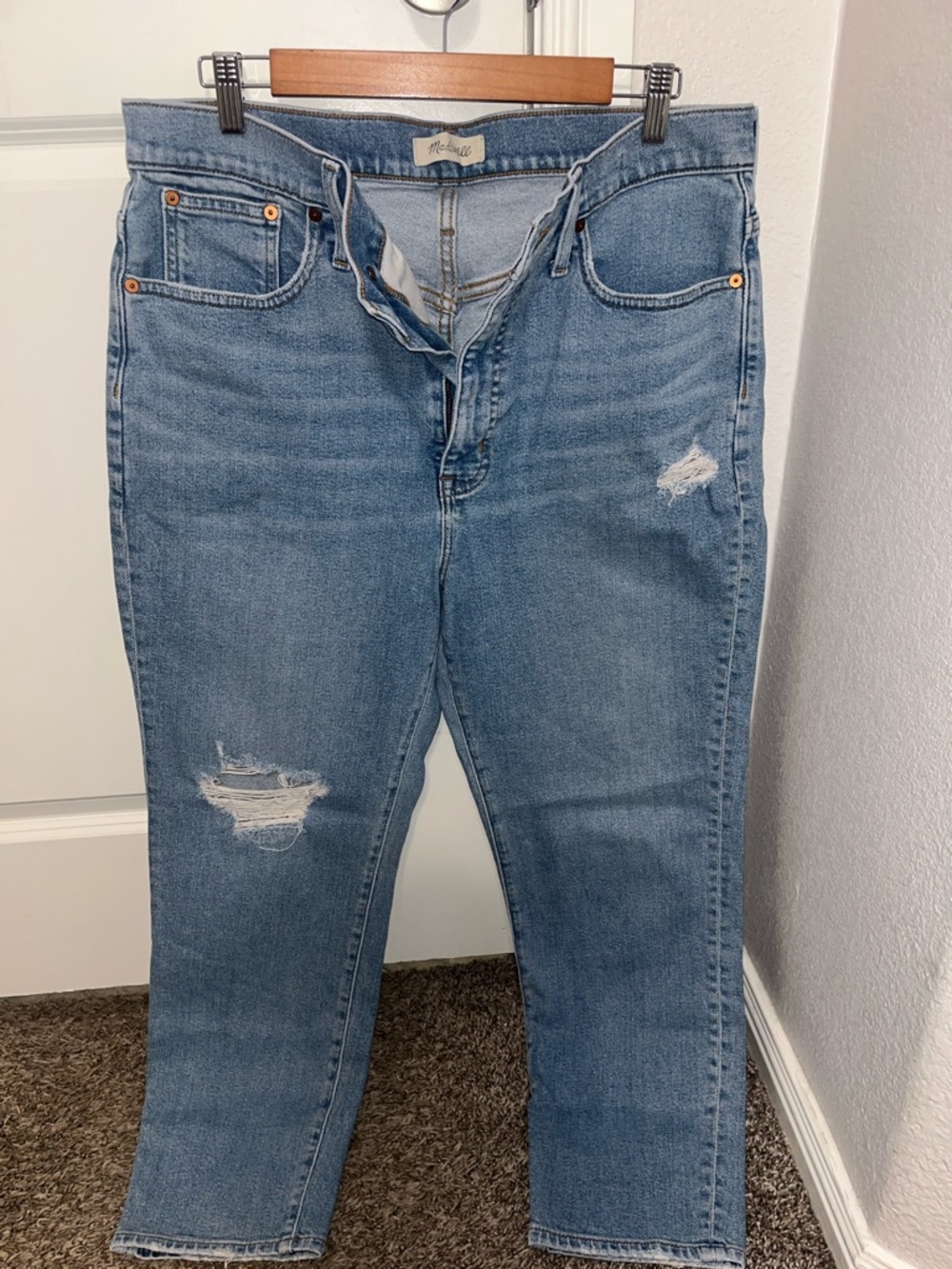 Madewell Light Blue Straight Leg Jeans